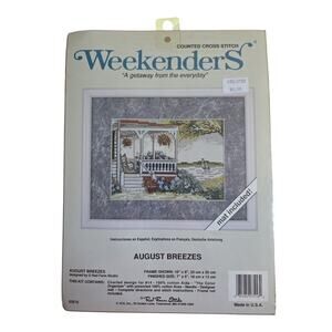 Weekenders August Breezes Counted Cross Stitch Kit 7" x 5" New Sealed